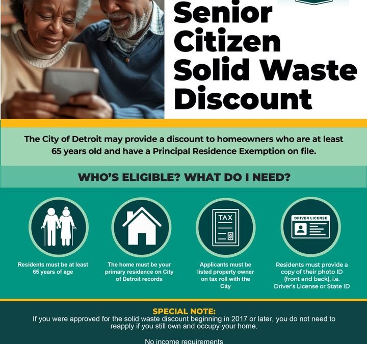 Senior Citizen Solid Waste (Garbage Fee) Discount